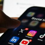 Applications de réseaux sociaux sur un smartphone